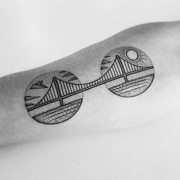 Dotwork Circular Tattoo