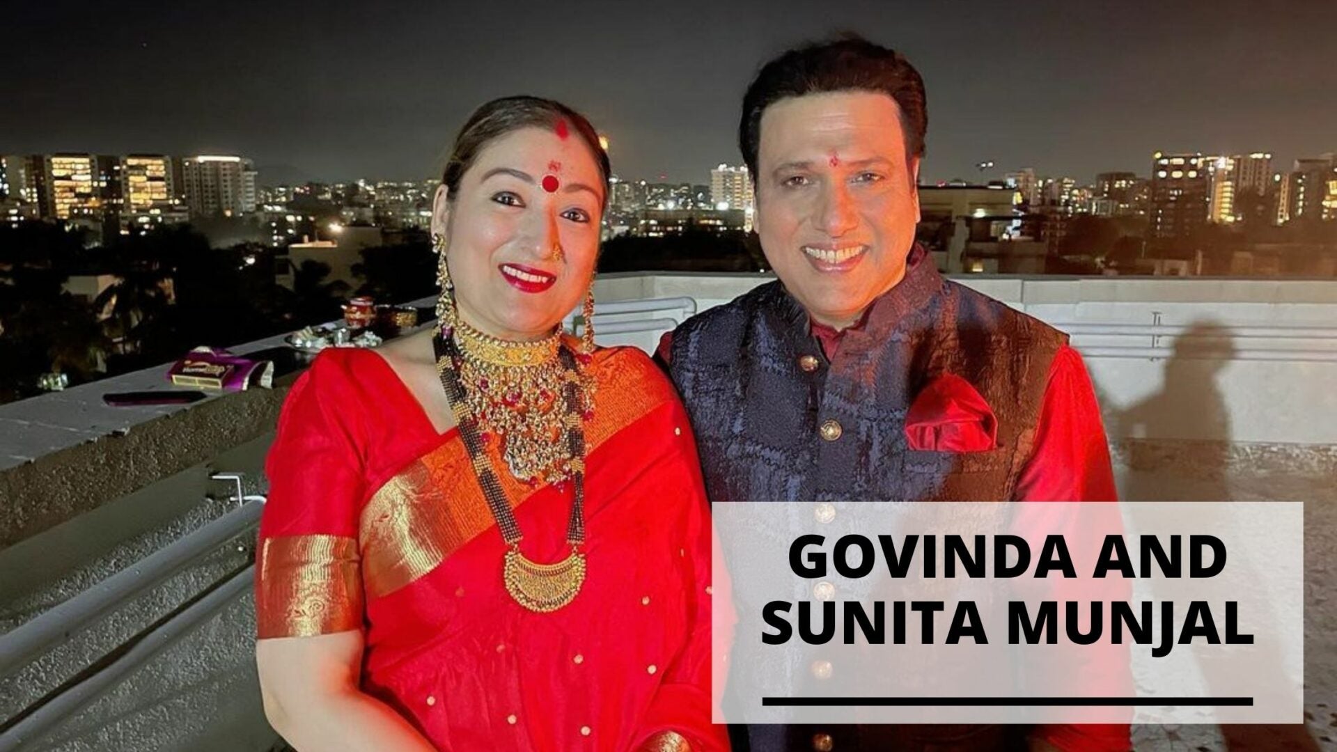 Photos of Govinda with His Wife Sunita Munjal