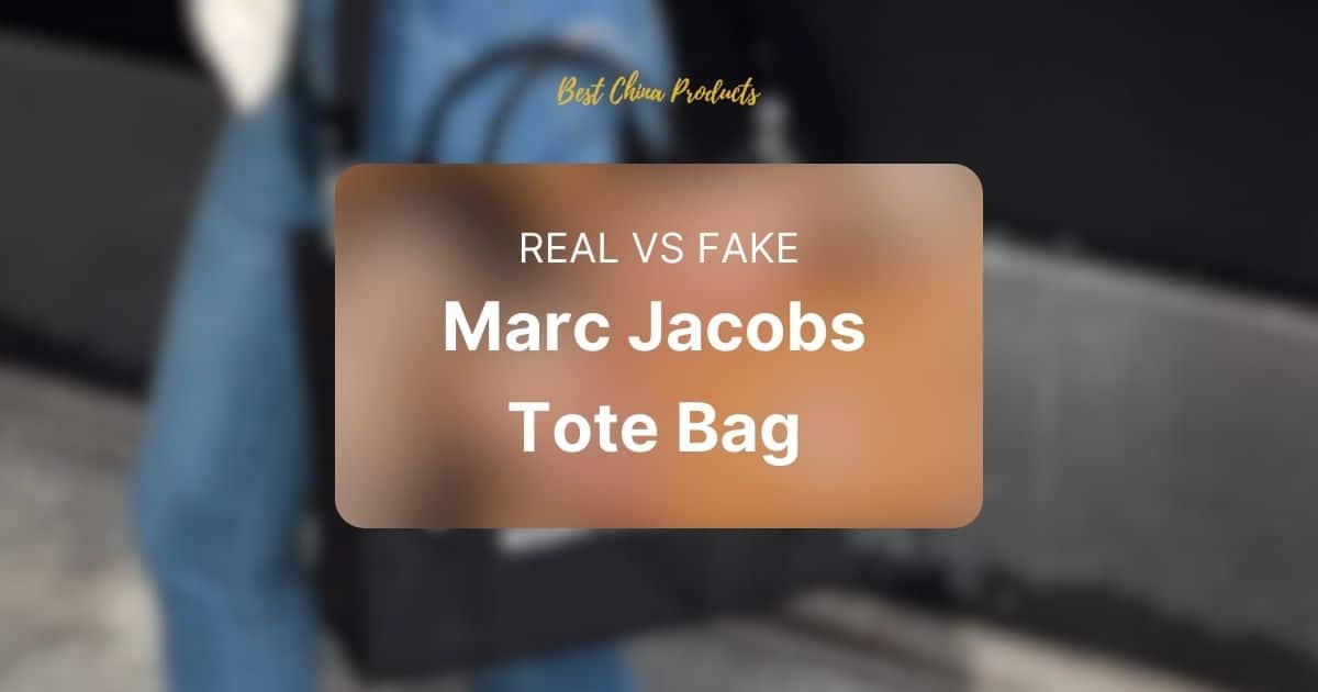 Real vs Fake Marc Jacobs Tote Bag