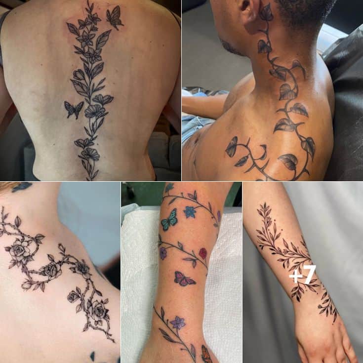 Vine With Thorns Tattoo