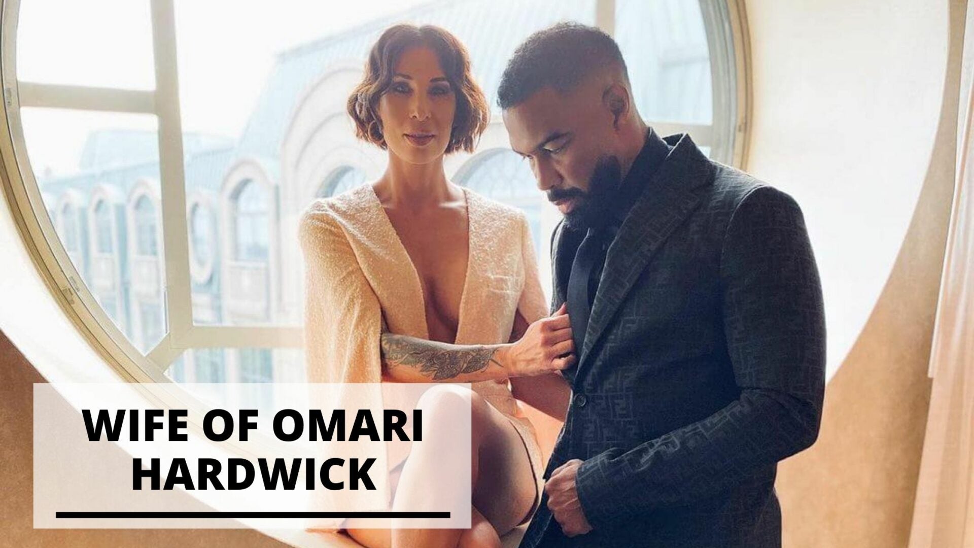 Photos of Omari Hardwick and Jennifer Pfautch