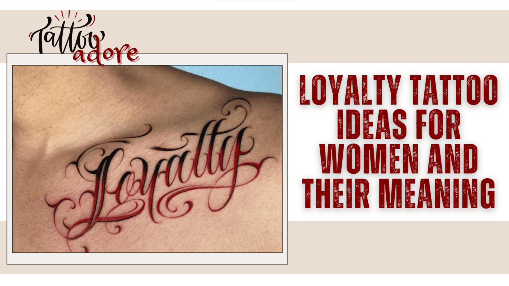 Loyalty Tattoo Ideas For Women