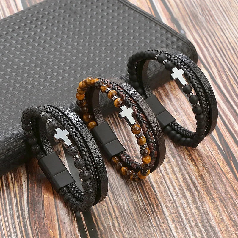 Vintage Multi-Layer Leather Bracelet